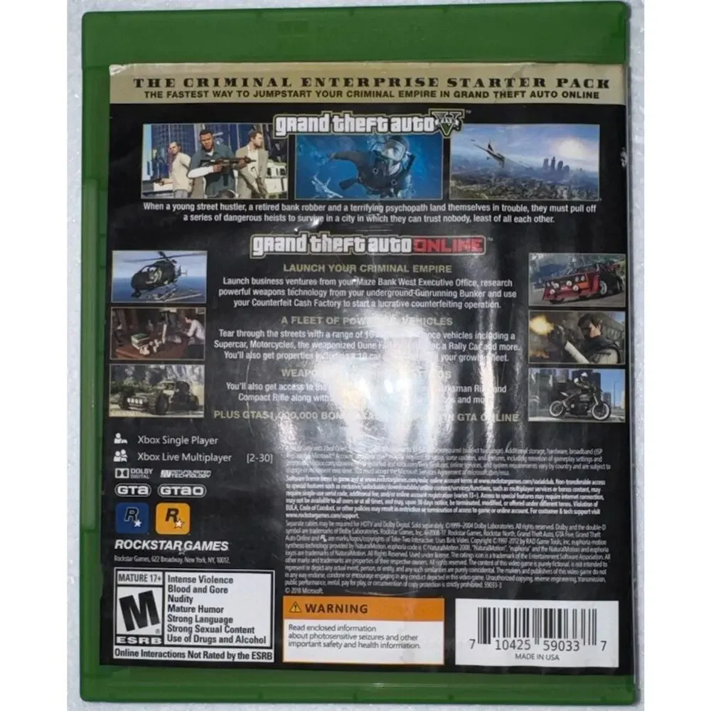 Grand Theft Auto V Premium Online Edition - Microsoft Xbox One